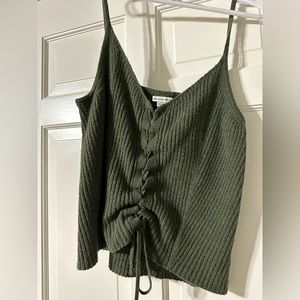Hunter Green, American Eagle Tank Top, Size XL, Worn Once, Can Un Tie(if needed)